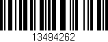 Código de barras (EAN, GTIN, SKU, ISBN): '13494262'