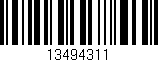 Código de barras (EAN, GTIN, SKU, ISBN): '13494311'