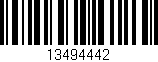 Código de barras (EAN, GTIN, SKU, ISBN): '13494442'
