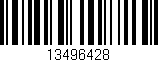 Código de barras (EAN, GTIN, SKU, ISBN): '13496428'