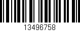 Código de barras (EAN, GTIN, SKU, ISBN): '13496758'
