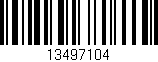 Código de barras (EAN, GTIN, SKU, ISBN): '13497104'