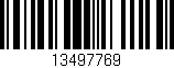Código de barras (EAN, GTIN, SKU, ISBN): '13497769'
