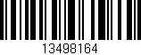 Código de barras (EAN, GTIN, SKU, ISBN): '13498164'