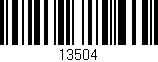Código de barras (EAN, GTIN, SKU, ISBN): '13504'