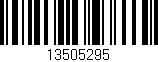 Código de barras (EAN, GTIN, SKU, ISBN): '13505295'