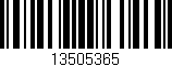 Código de barras (EAN, GTIN, SKU, ISBN): '13505365'