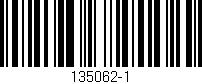 Código de barras (EAN, GTIN, SKU, ISBN): '135062-1'