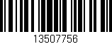 Código de barras (EAN, GTIN, SKU, ISBN): '13507756'