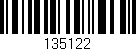 Código de barras (EAN, GTIN, SKU, ISBN): '135122'