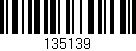 Código de barras (EAN, GTIN, SKU, ISBN): '135139'