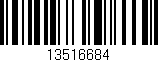 Código de barras (EAN, GTIN, SKU, ISBN): '13516684'