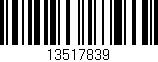 Código de barras (EAN, GTIN, SKU, ISBN): '13517839'