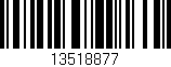 Código de barras (EAN, GTIN, SKU, ISBN): '13518877'
