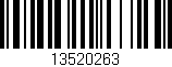 Código de barras (EAN, GTIN, SKU, ISBN): '13520263'