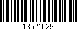 Código de barras (EAN, GTIN, SKU, ISBN): '13521029'
