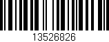 Código de barras (EAN, GTIN, SKU, ISBN): '13526826'