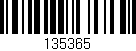 Código de barras (EAN, GTIN, SKU, ISBN): '135365'