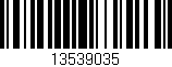 Código de barras (EAN, GTIN, SKU, ISBN): '13539035'