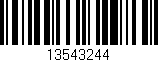 Código de barras (EAN, GTIN, SKU, ISBN): '13543244'