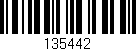 Código de barras (EAN, GTIN, SKU, ISBN): '135442'