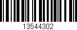 Código de barras (EAN, GTIN, SKU, ISBN): '13544302'
