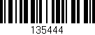 Código de barras (EAN, GTIN, SKU, ISBN): '135444'