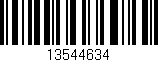 Código de barras (EAN, GTIN, SKU, ISBN): '13544634'