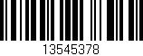 Código de barras (EAN, GTIN, SKU, ISBN): '13545378'