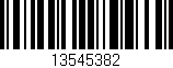 Código de barras (EAN, GTIN, SKU, ISBN): '13545382'