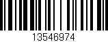 Código de barras (EAN, GTIN, SKU, ISBN): '13546974'