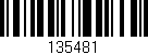 Código de barras (EAN, GTIN, SKU, ISBN): '135481'