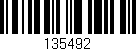 Código de barras (EAN, GTIN, SKU, ISBN): '135492'