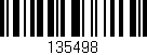 Código de barras (EAN, GTIN, SKU, ISBN): '135498'