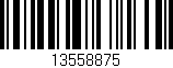 Código de barras (EAN, GTIN, SKU, ISBN): '13558875'