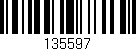 Código de barras (EAN, GTIN, SKU, ISBN): '135597'