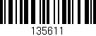 Código de barras (EAN, GTIN, SKU, ISBN): '135611'