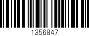 Código de barras (EAN, GTIN, SKU, ISBN): '1356847'