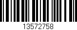 Código de barras (EAN, GTIN, SKU, ISBN): '13572758'