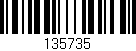 Código de barras (EAN, GTIN, SKU, ISBN): '135735'
