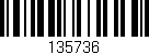 Código de barras (EAN, GTIN, SKU, ISBN): '135736'