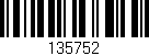 Código de barras (EAN, GTIN, SKU, ISBN): '135752'