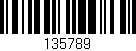 Código de barras (EAN, GTIN, SKU, ISBN): '135789'