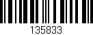 Código de barras (EAN, GTIN, SKU, ISBN): '135833'