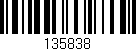 Código de barras (EAN, GTIN, SKU, ISBN): '135838'