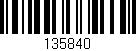 Código de barras (EAN, GTIN, SKU, ISBN): '135840'
