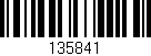 Código de barras (EAN, GTIN, SKU, ISBN): '135841'