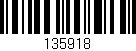 Código de barras (EAN, GTIN, SKU, ISBN): '135918'