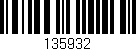 Código de barras (EAN, GTIN, SKU, ISBN): '135932'