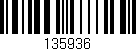 Código de barras (EAN, GTIN, SKU, ISBN): '135936'